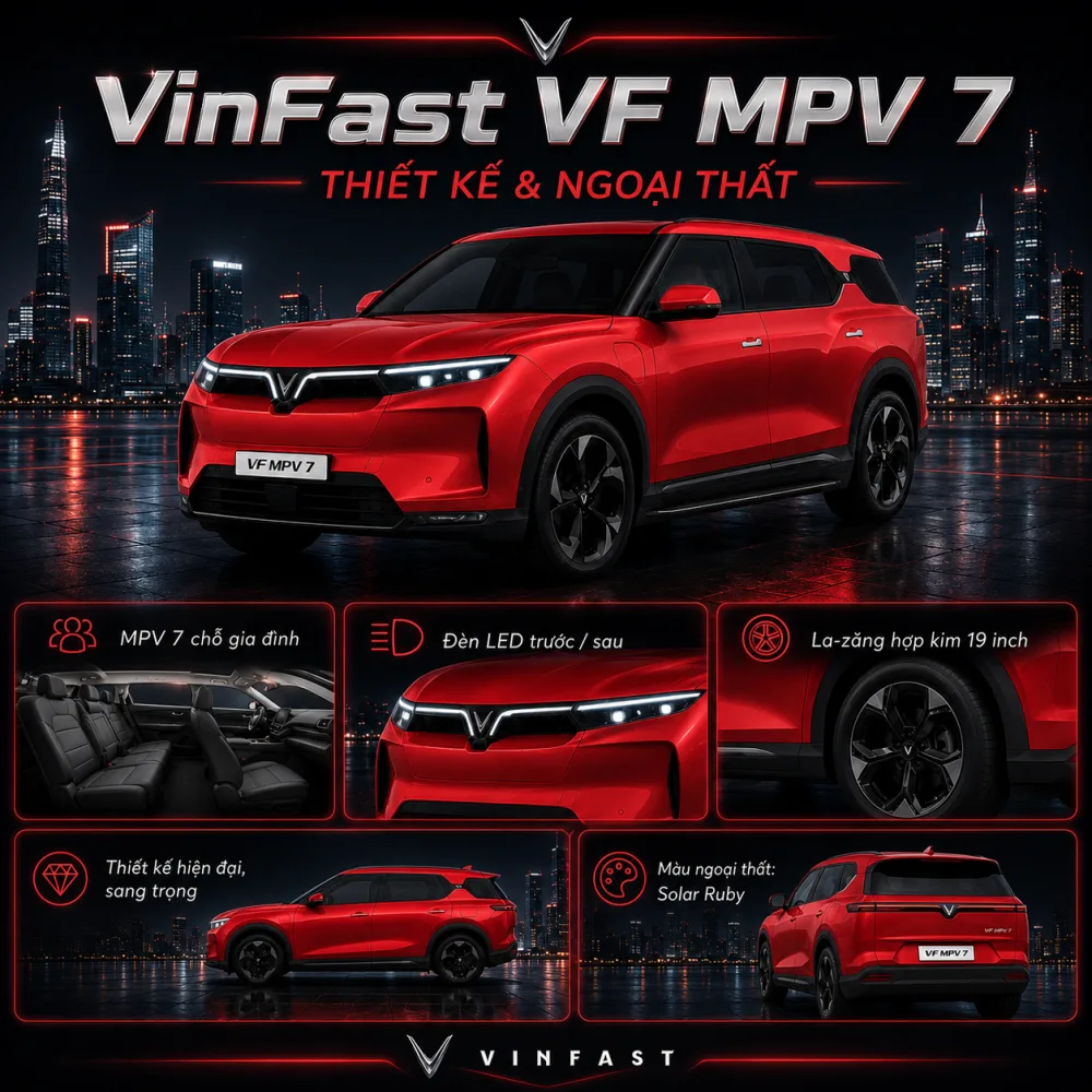 Phân vị trí bảy chỗ trên VF MPV 7