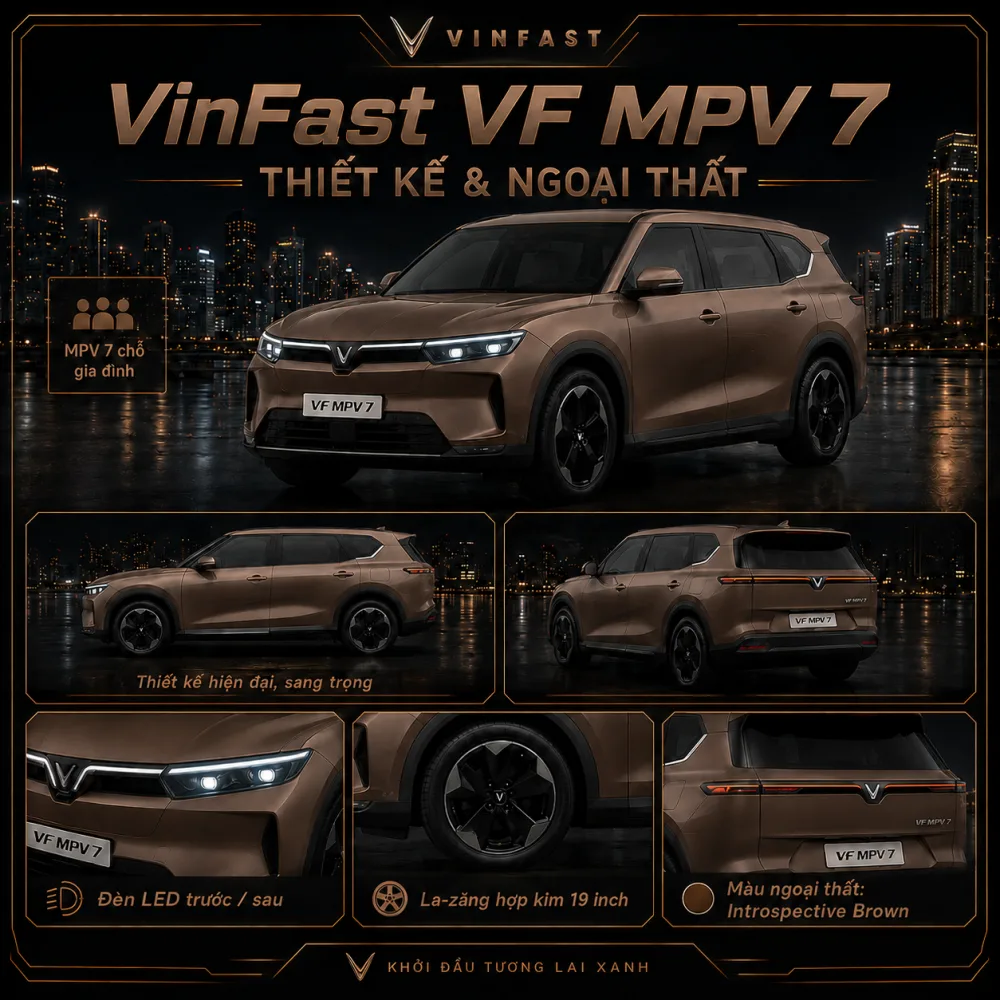 Sắp xếp hành lý nhiều thế hệ trên VF MPV 7