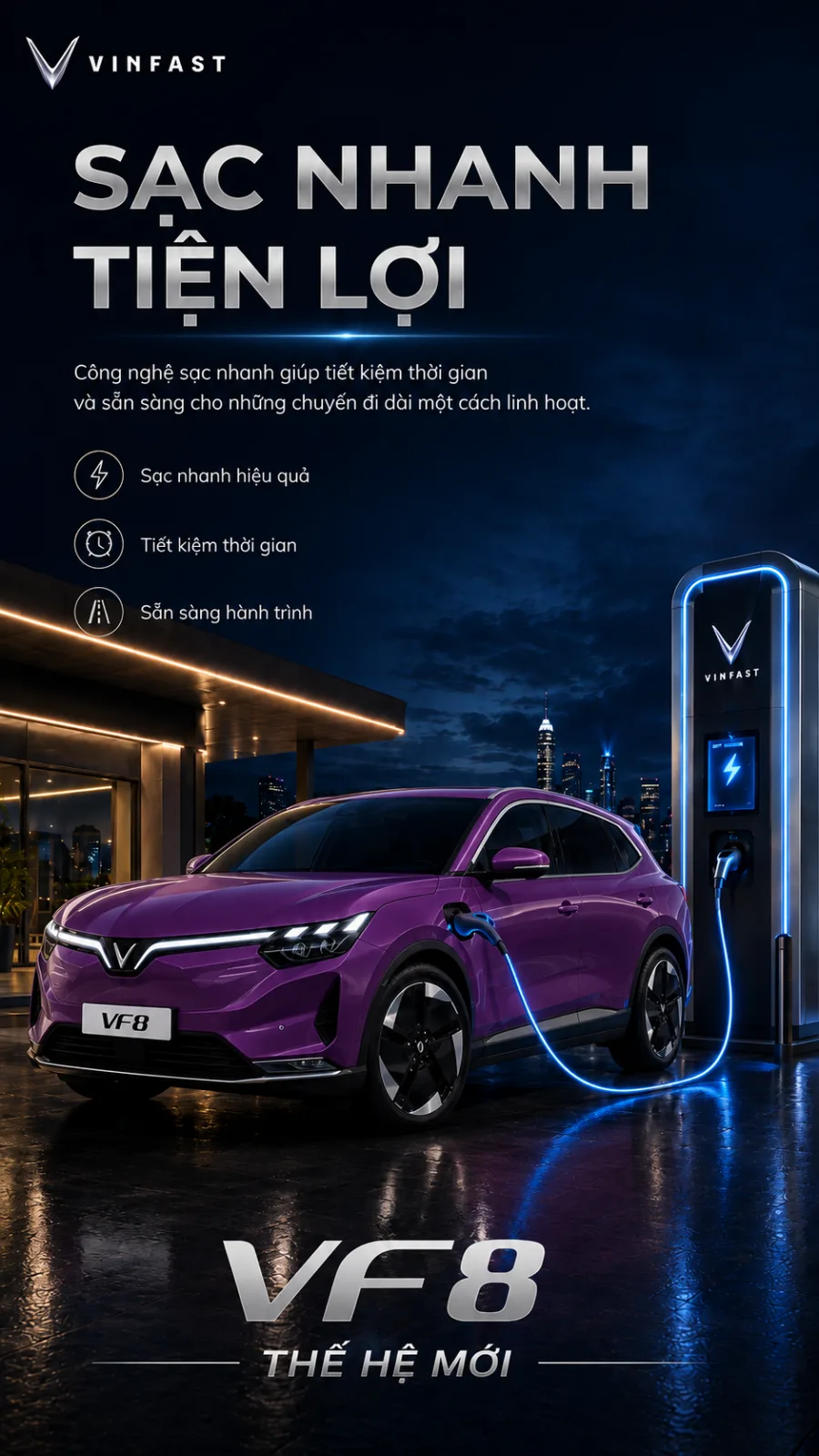 ADAS trên VinFast VF 8 thế hệ mới màu tím