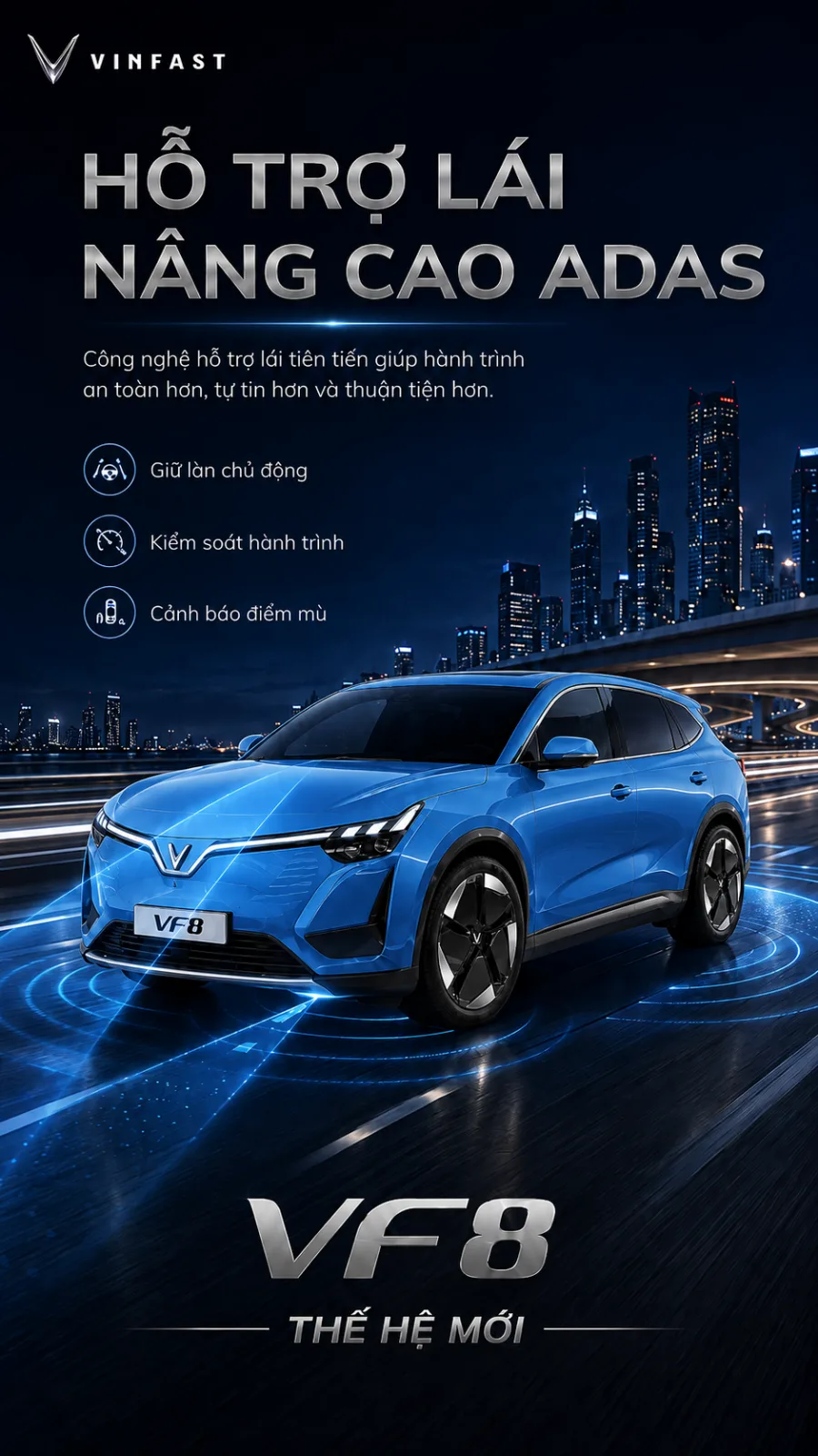 Hệ thống treo thích ứng FSD của VF 8 thế hệ mới