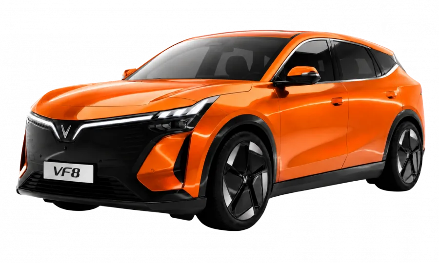 Vinfast VF8 Màu Cam Bản Thế Hệ Mới - Bảng Giá Lăn Bánh
