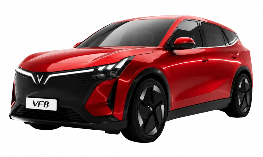 Vinfast VF8 Màu Đỏ Bản Thế Hệ Mới - Bảng Giá Lăn Bánh