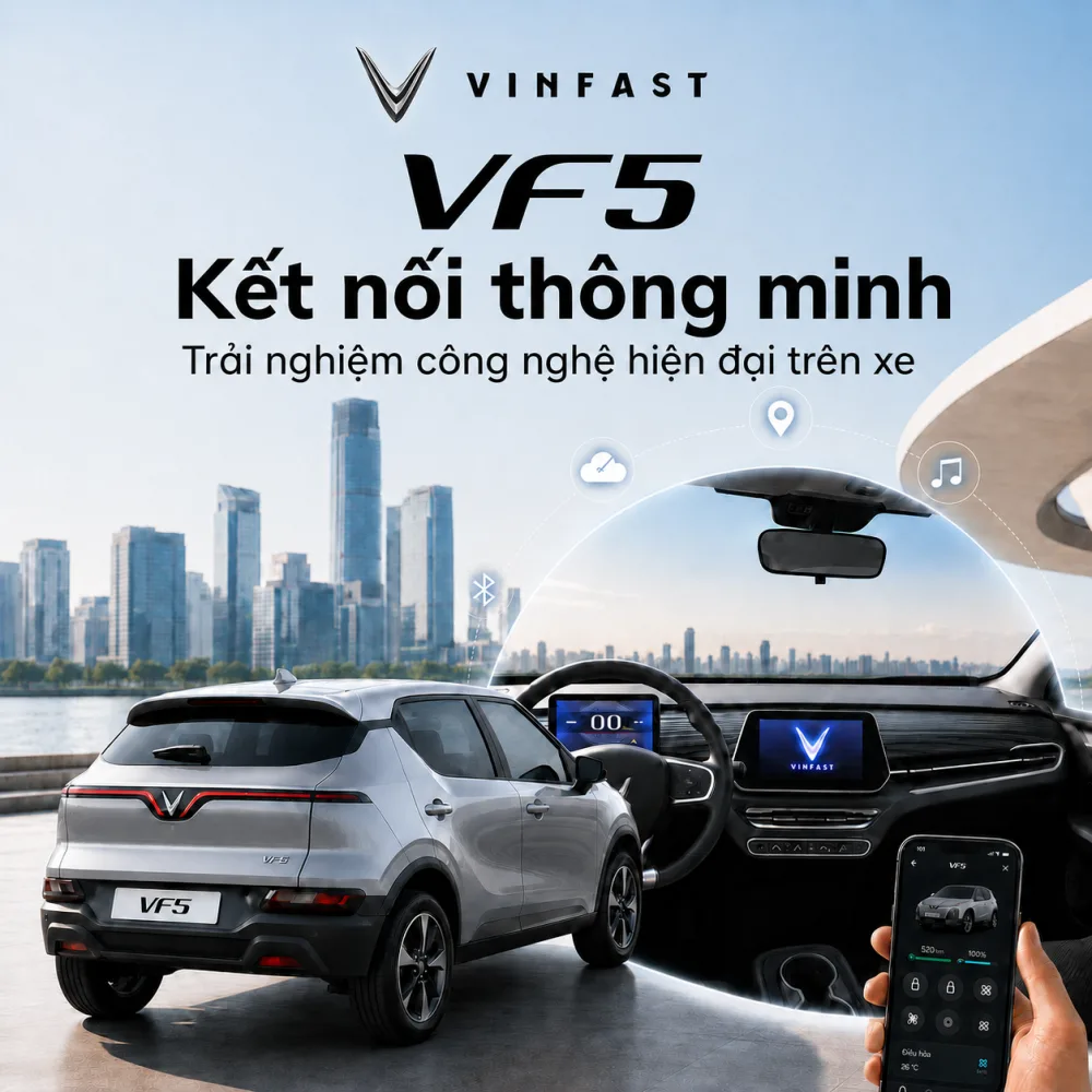Trang bị an toàn trên VinFast VF 5 Plus màu bạc