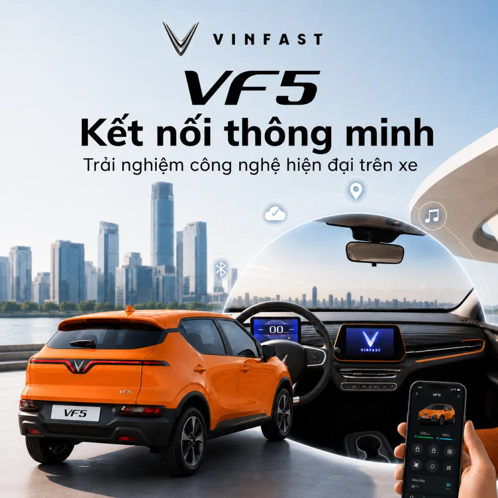 So sánh VF 5 Plus màu cam với các màu khác