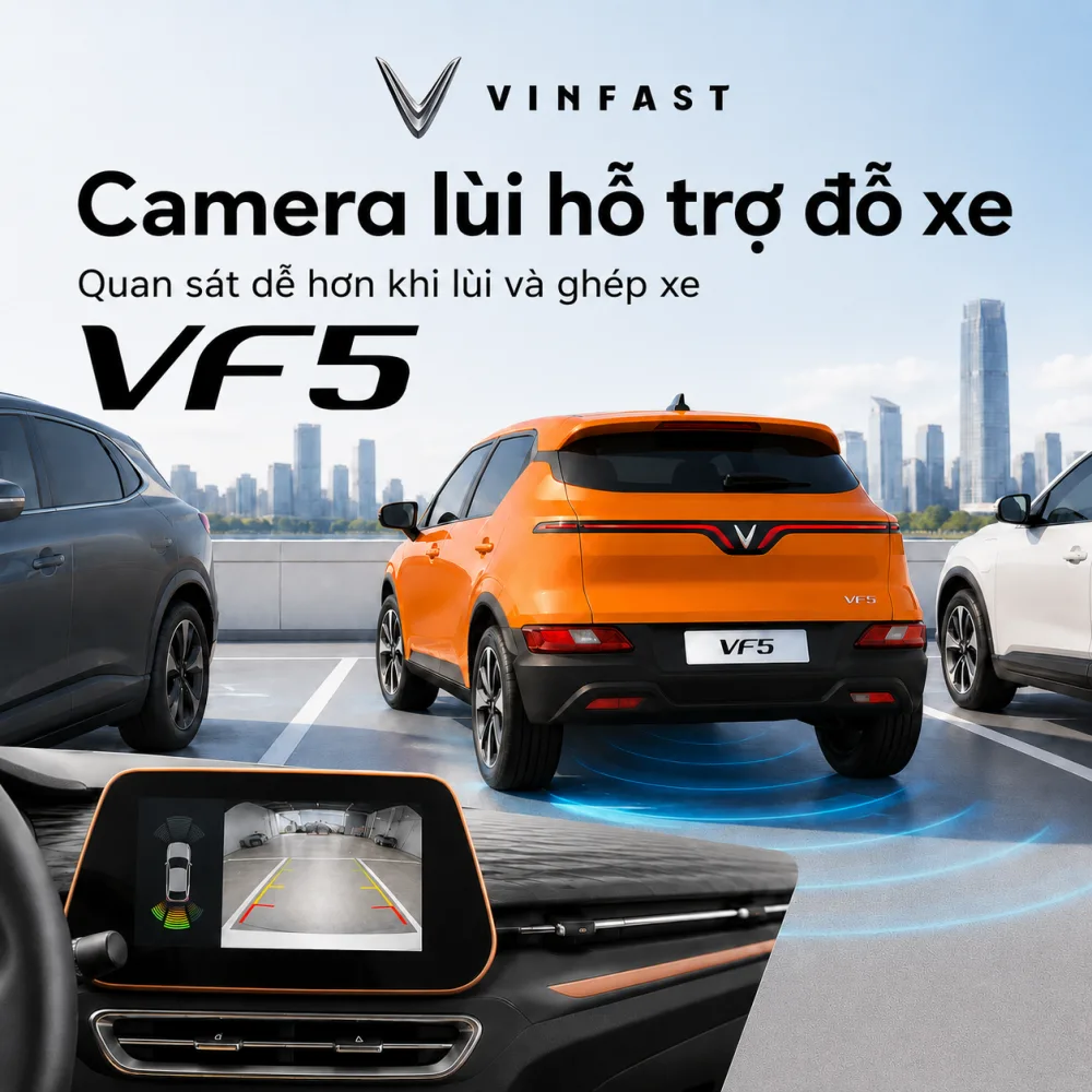 Tổng thể VinFast VF 5 Plus màu cam