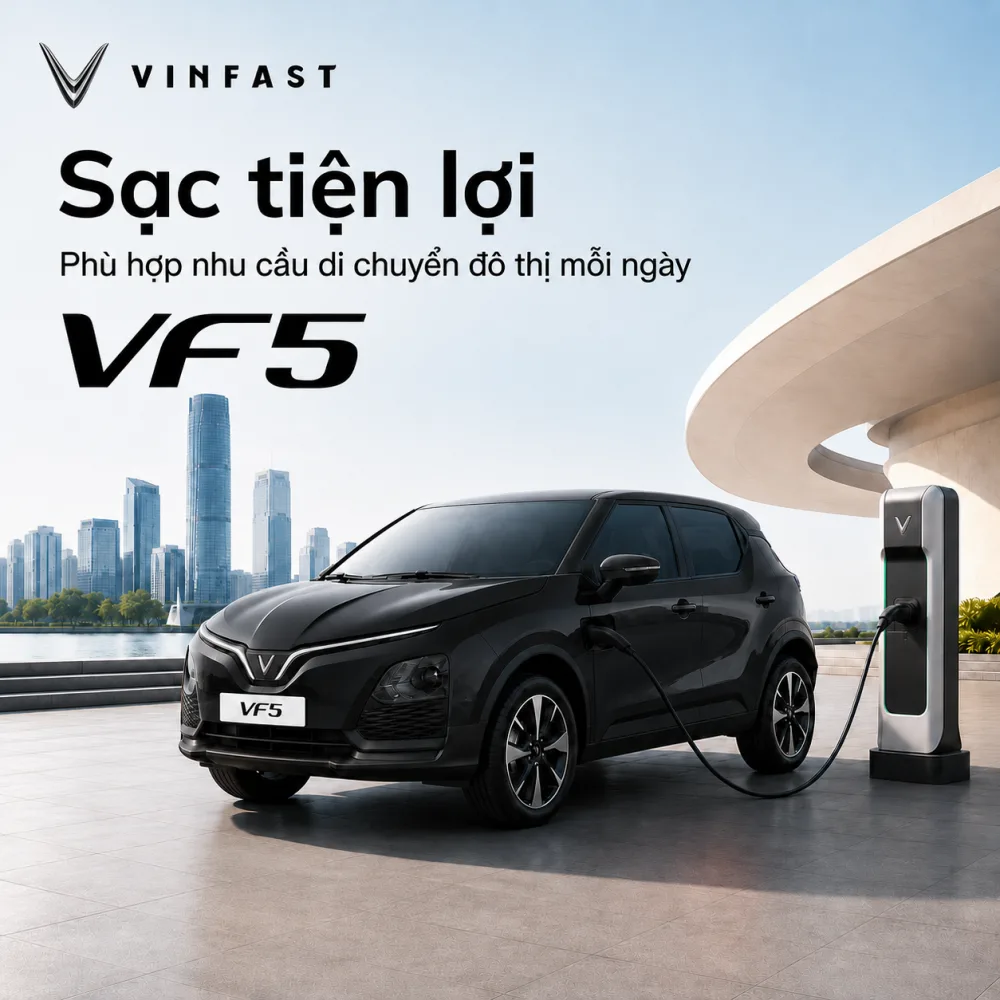 Trang bị an toàn trên VF 5 Plus màu đen