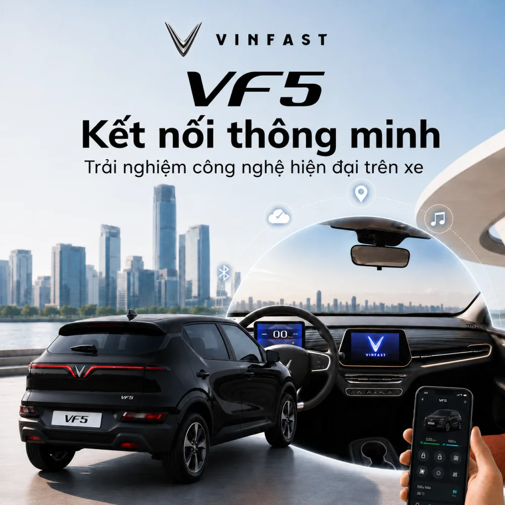 So sánh VF 5 Plus màu đen với các màu khác