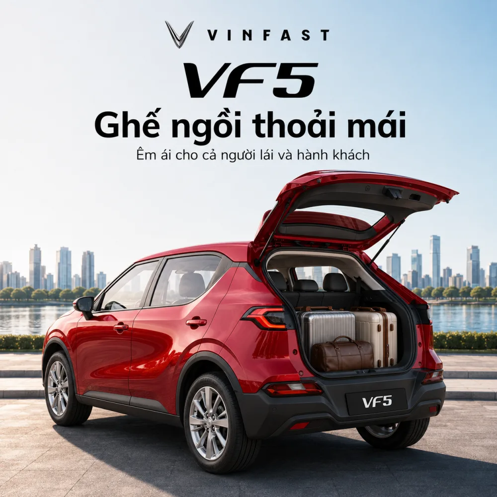 Trang bị an toàn của VinFast VF 5 Plus màu đỏ