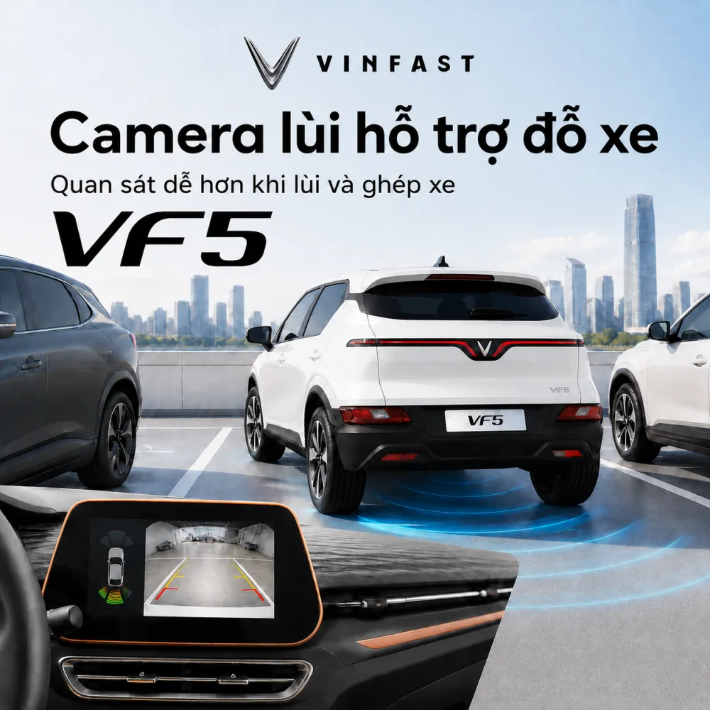 Tổng thể VinFast VF 5 Plus màu trắng