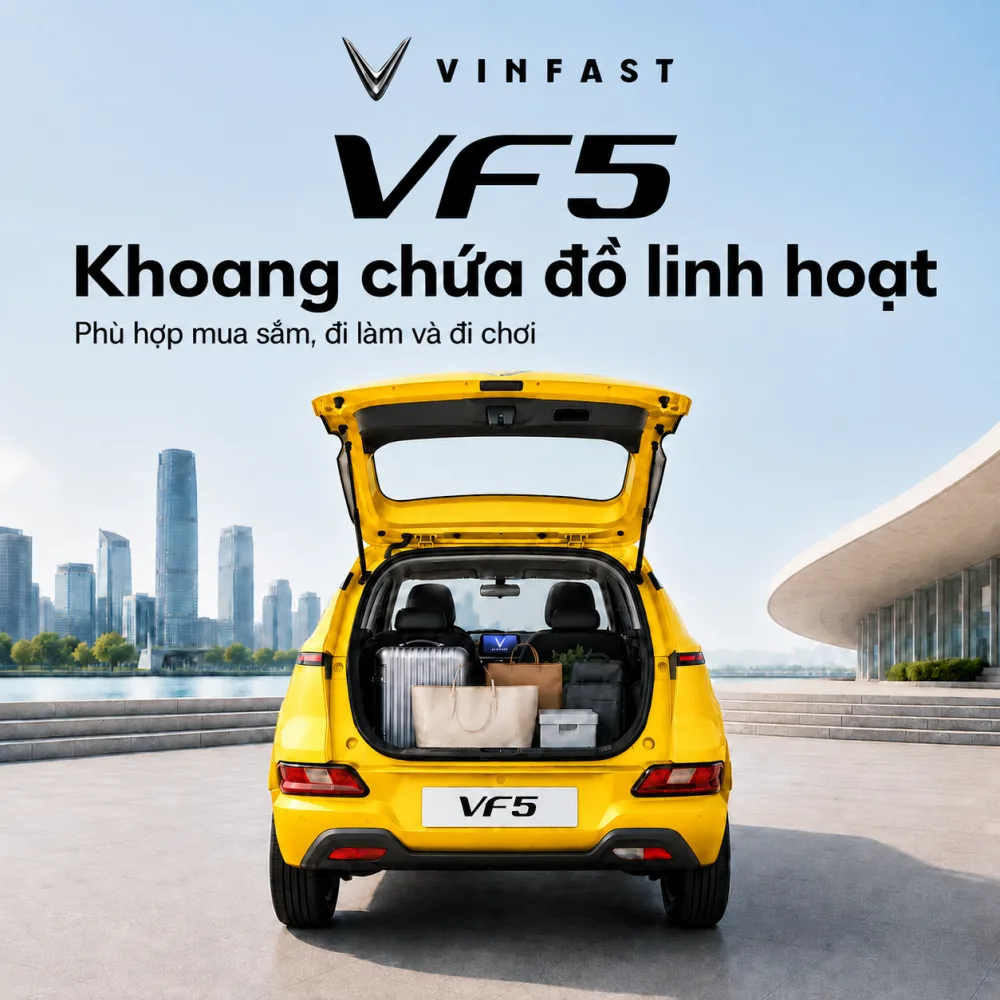 Vận hành của VinFast VF 5 Plus màu vàng