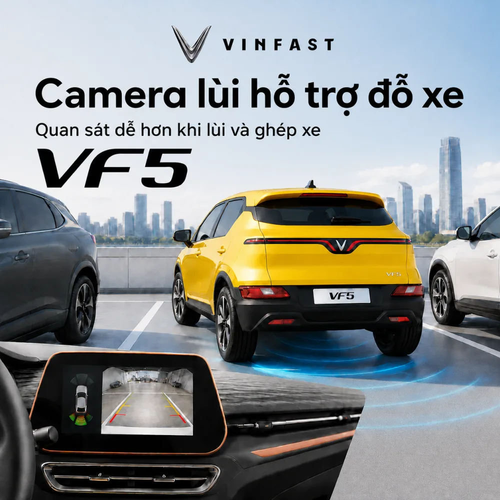 So sánh VF 5 Plus màu vàng với các màu khác