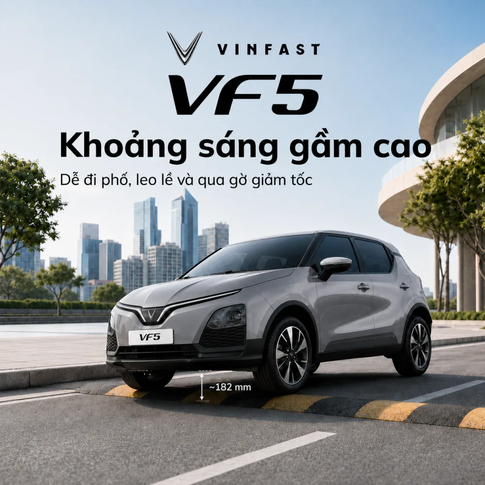 Hình khối thân VF 5 Plus màu xám