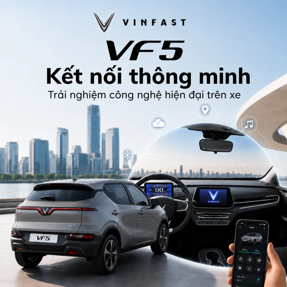Vận hành của VinFast VF 5 Plus màu xám
