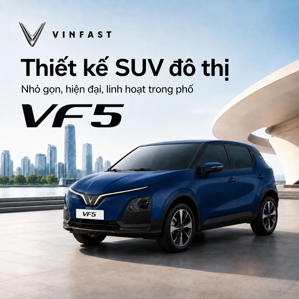 Sắc xanh trên thân VinFast VF 5 Plus