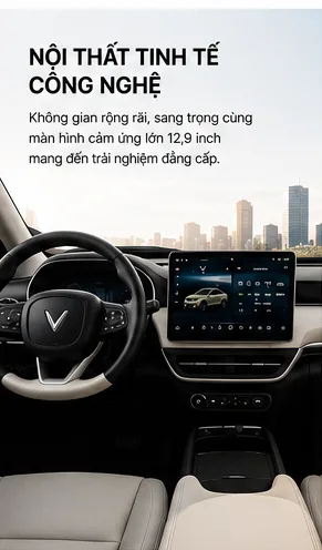 Đường nét VinFast VF 6 màu trắng