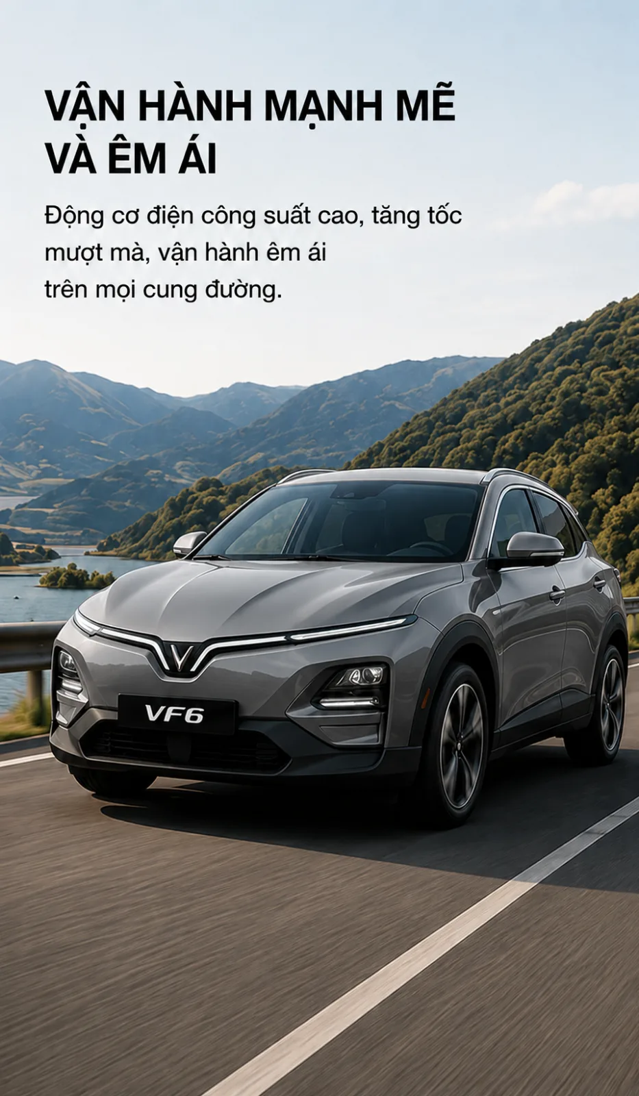 Khả năng vận hành VF 6 màu xám