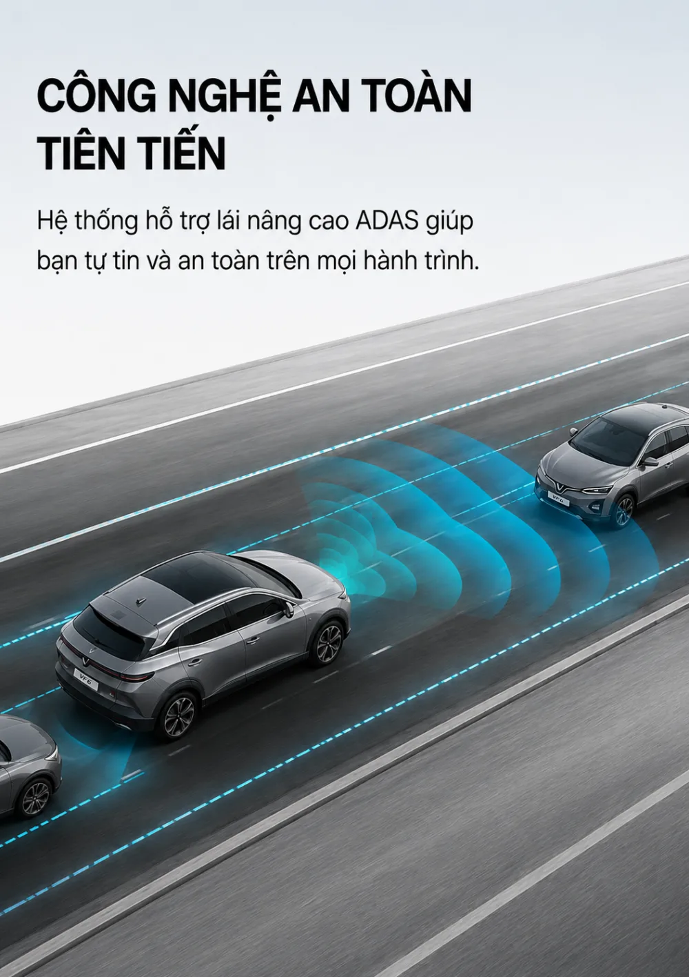 Bề mặt sơn xám của VinFast VF 6