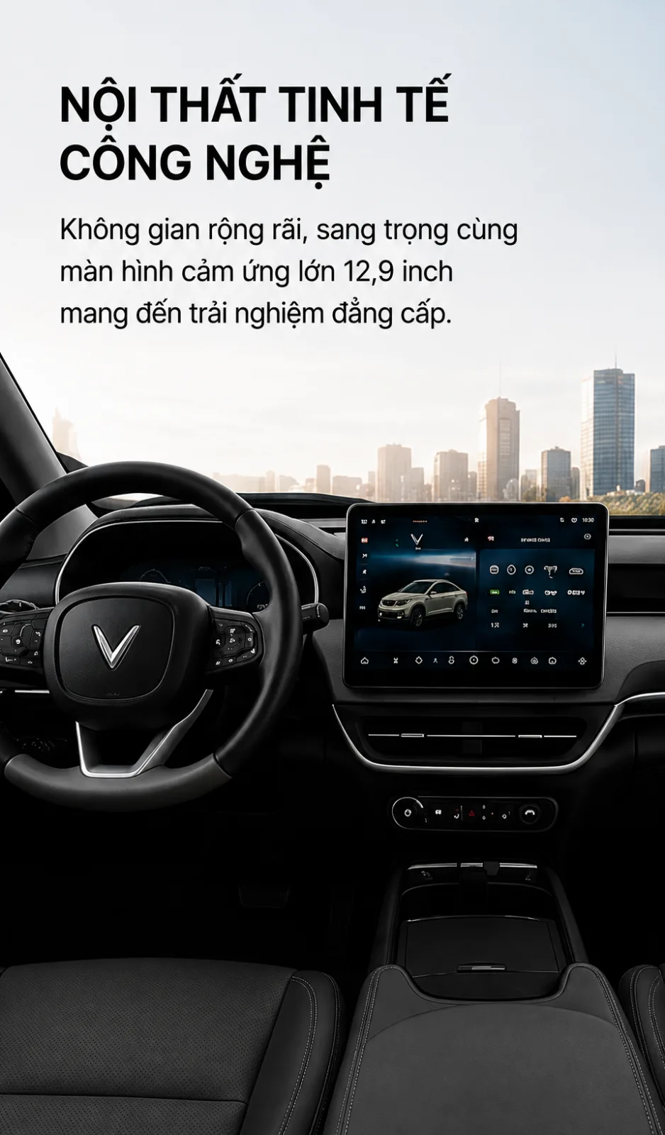 Đường nét cân bằng của VF 6 màu xám