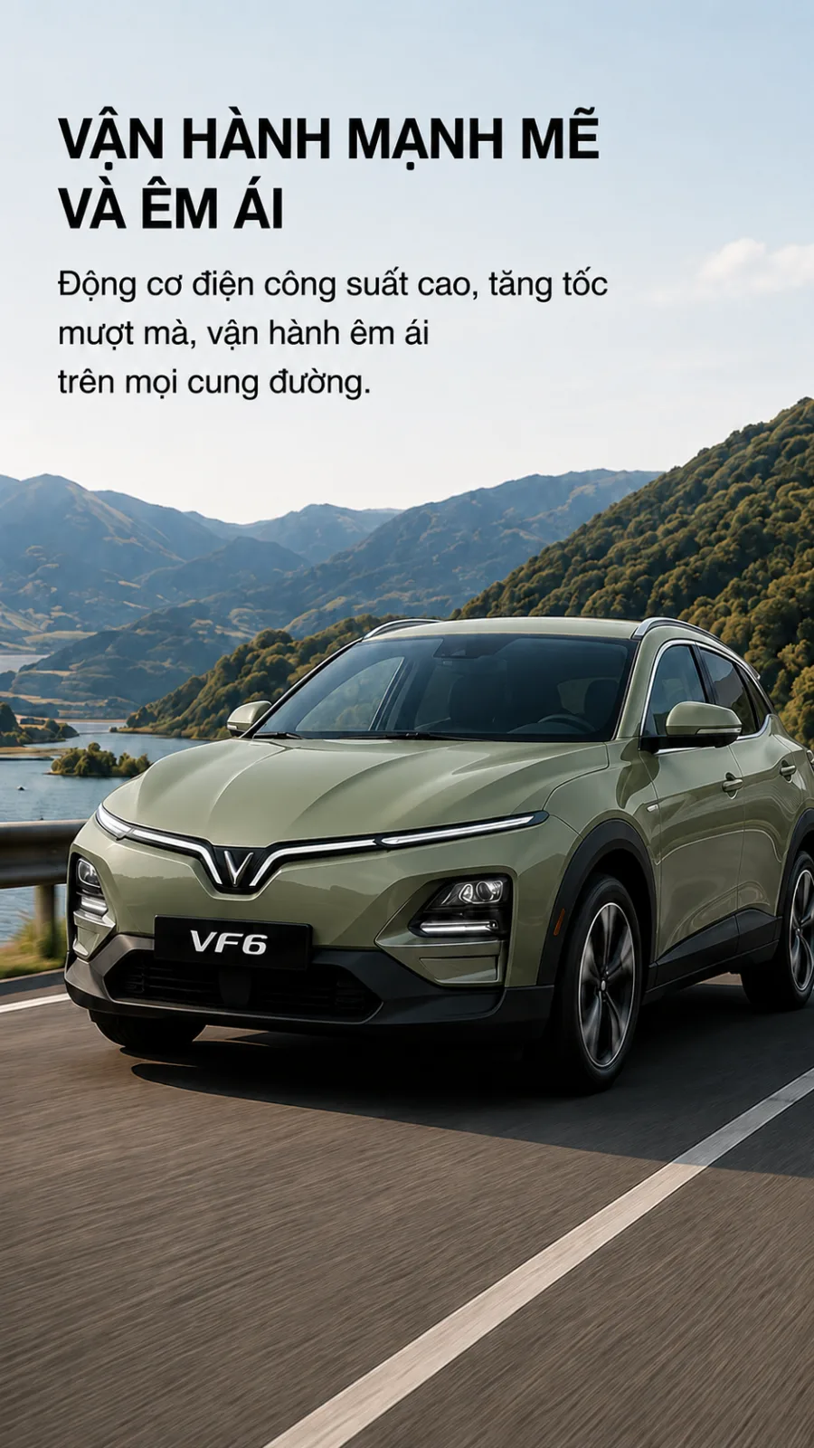 Sắc xanh rêu trên đường nét VinFast VF 6